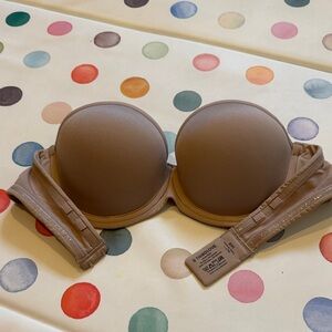 Third Love Strapless Nude/Taupe Push-Up Bra 36-B